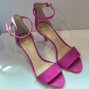 Pink Suede Vince Camuto heels.